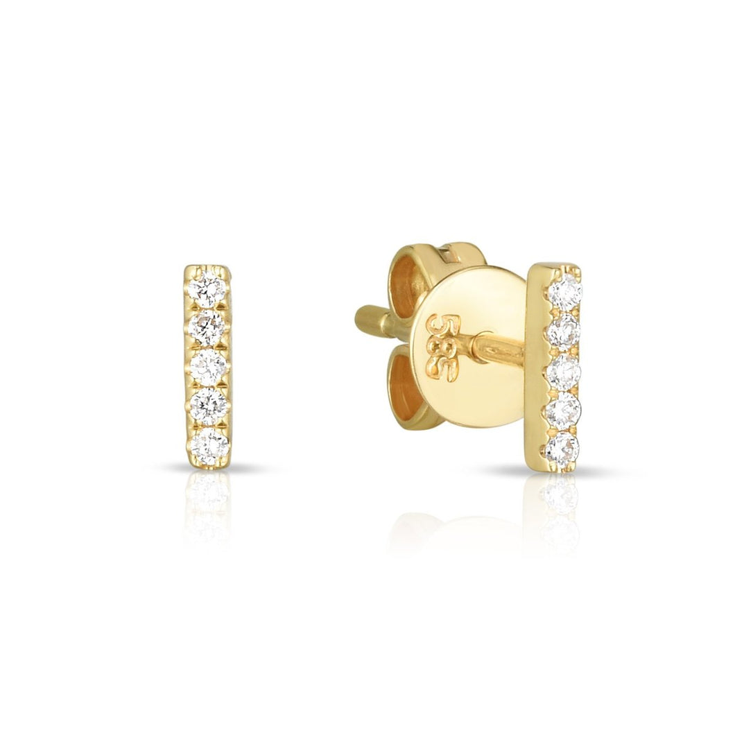 Diamond Bar Studs