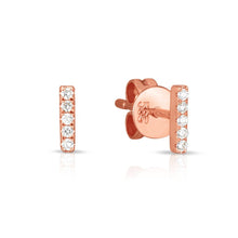 Load image into Gallery viewer, Diamond Bar Studs
