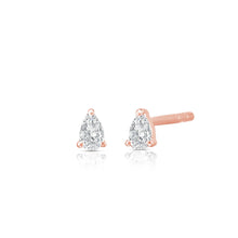 Load image into Gallery viewer, Pear Diamond Studs
