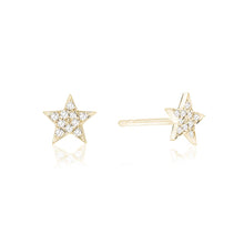 Load image into Gallery viewer, Star Diamond Studs
